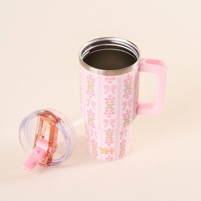20 oz Flip Straw Tumbler-Oh So Fancy Pink
