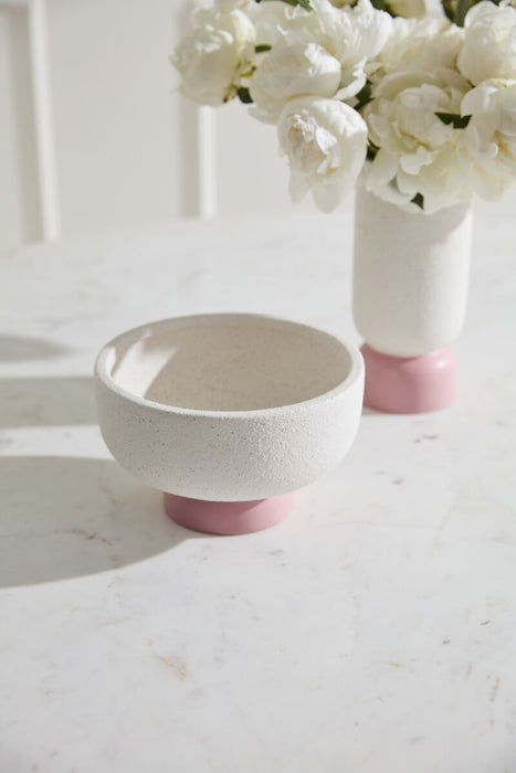 Valeria Pink Compote Vase