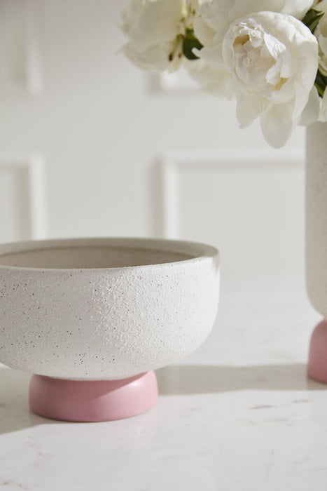 Valeria Pink Compote Vase
