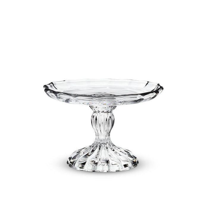 Small Embossed Pedestal Plate