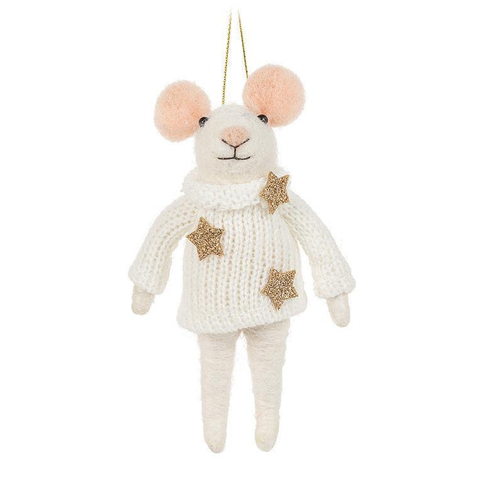 Fancy Winter Mr. Mouse Ornament