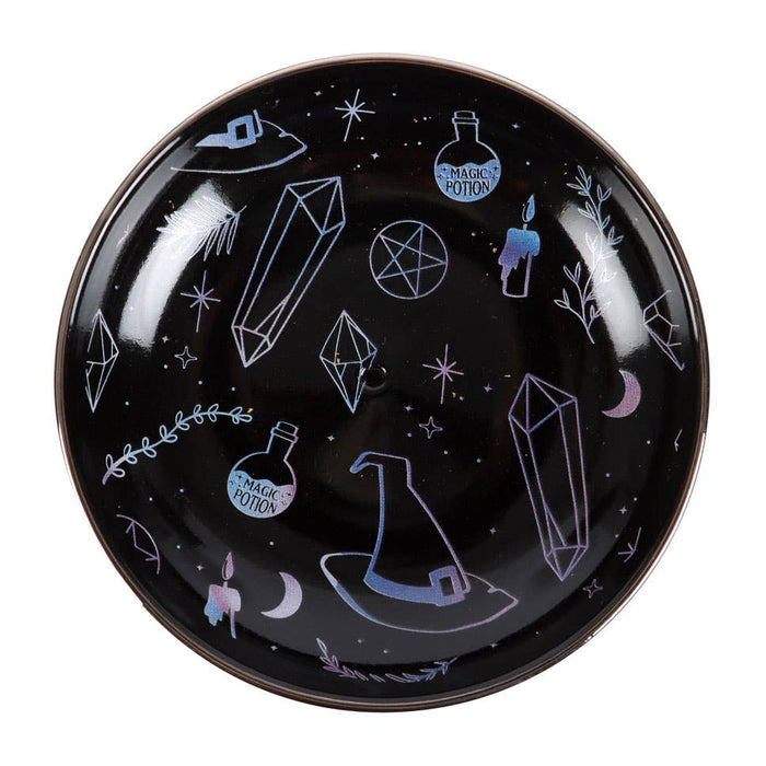 Crystal Witch Ceramic Incense Holder Plate