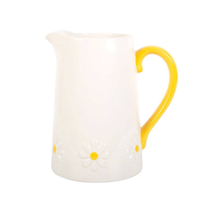 **SMALL DEFECT / Daisy Ceramic Flower Jug