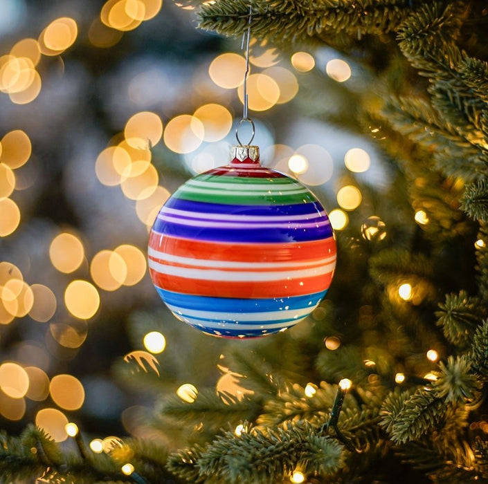 Hand-Painted Glass Ornament