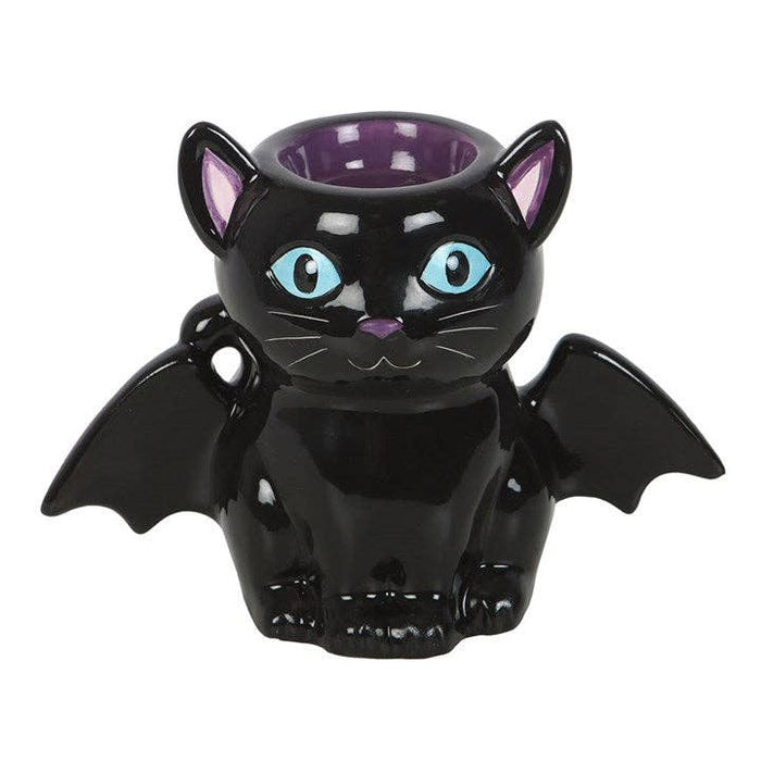 Cute and Spooky Bat Cat Oil Burner and Wax Warmer