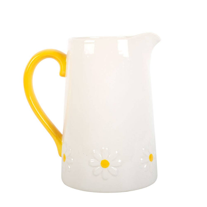 **SMALL DEFECT / Daisy Ceramic Flower Jug