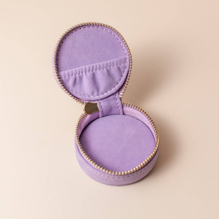 Mini Travel Jewellery Case Lavender