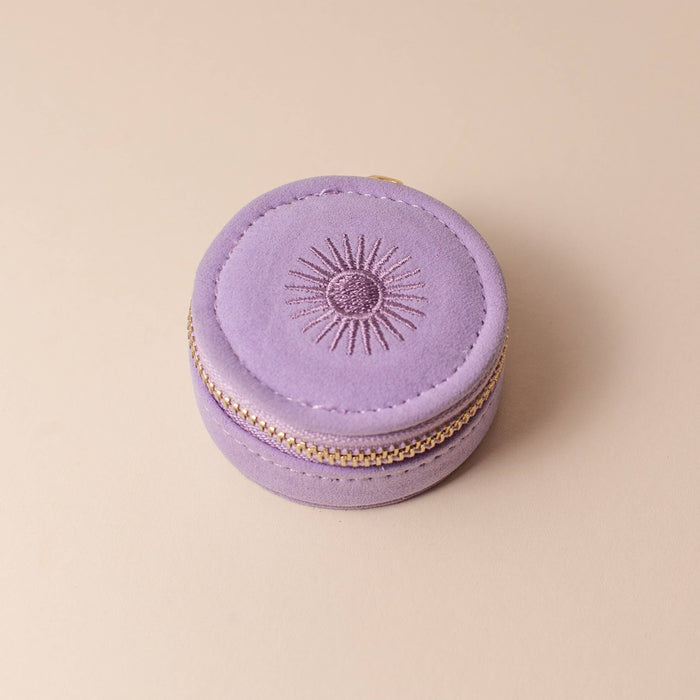 Mini Travel Jewellery Case Lavender