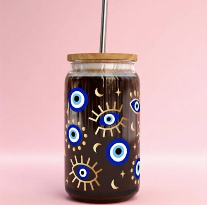 Libbey Glass Cup Cosmic Eye