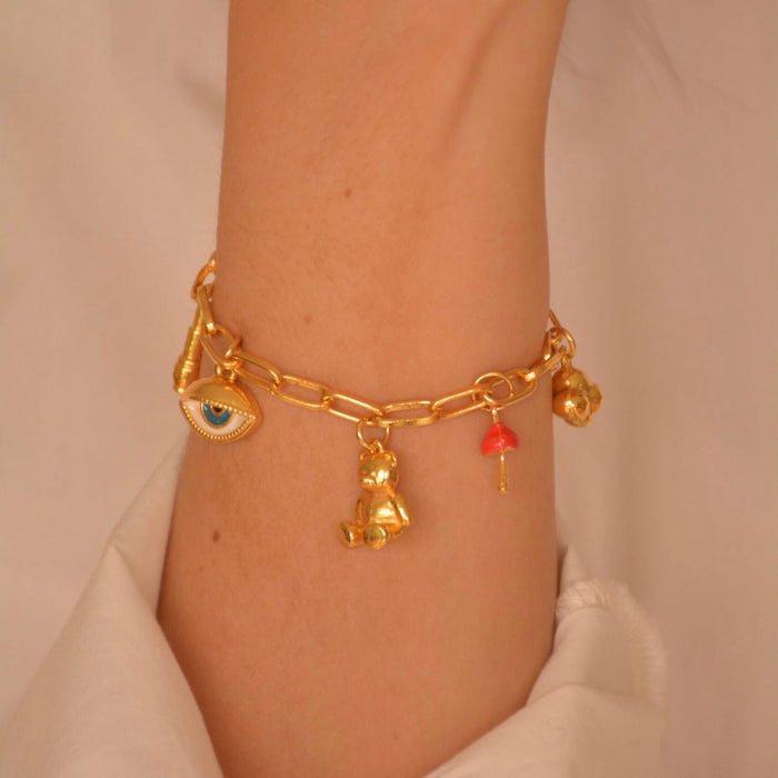 90s Babe Bracelet With Charms