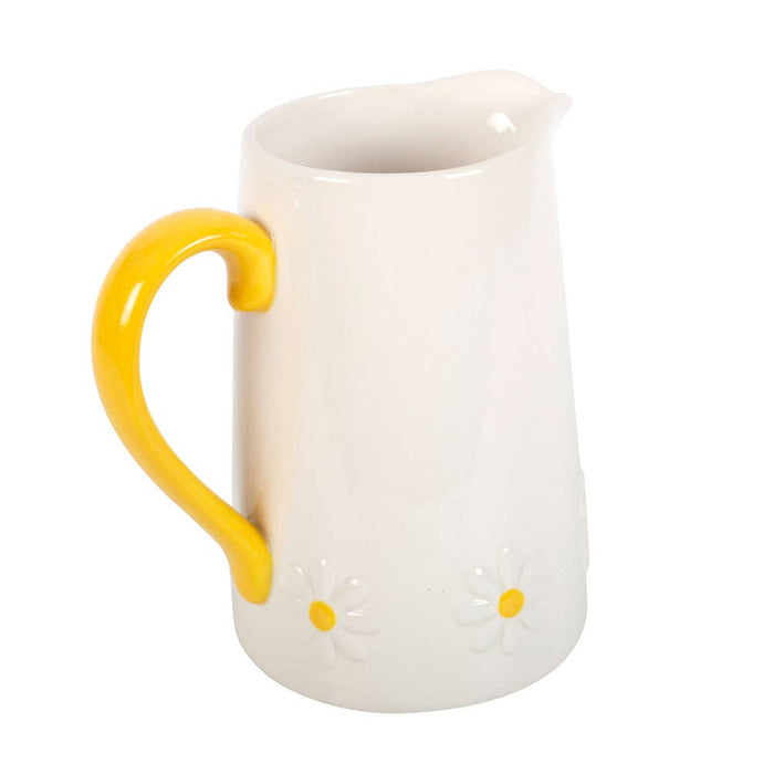 **SMALL DEFECT / Daisy Ceramic Flower Jug