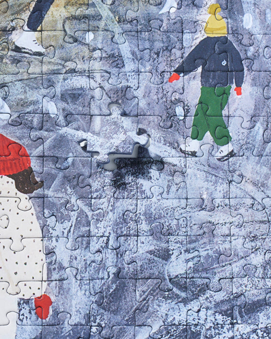 Ice Skating on the Canal 1000 Piece Puzzle