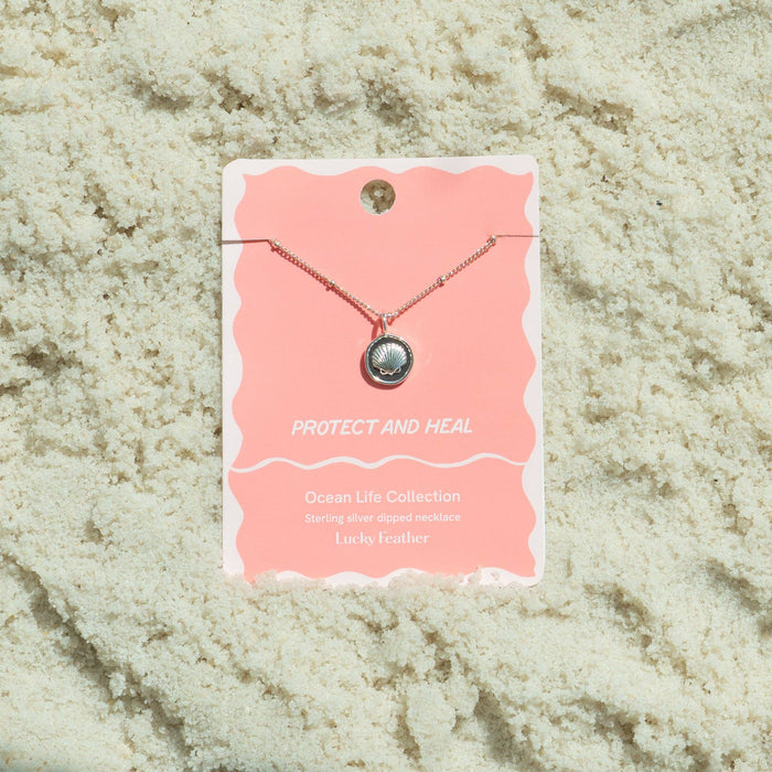 Ocean Life Necklace - Silver - Shell