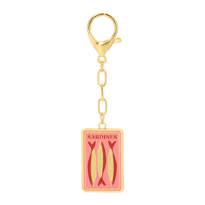Enamel Bag Charm - Sardines