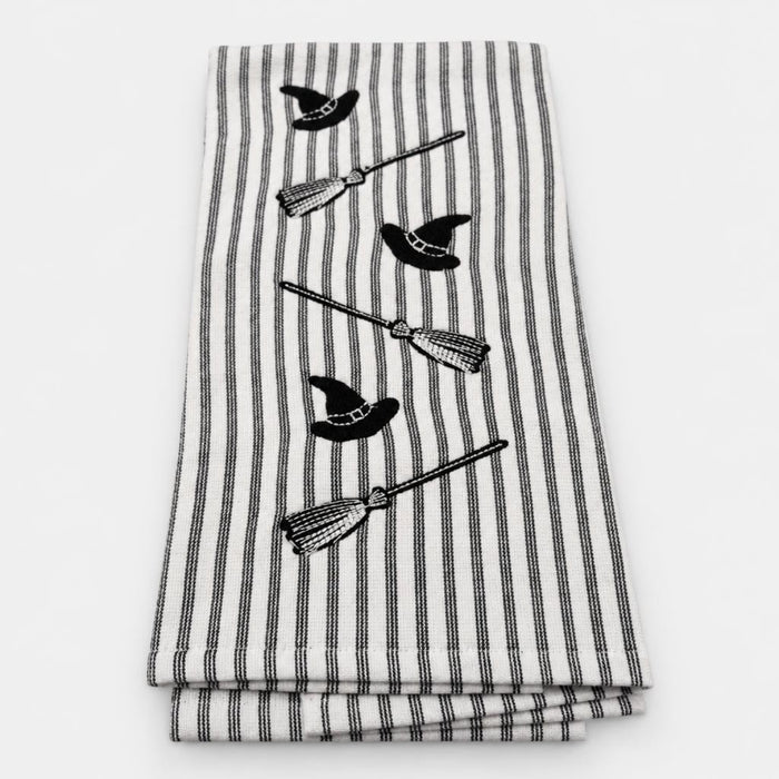 Witchy Embroidered Kitchen Towel