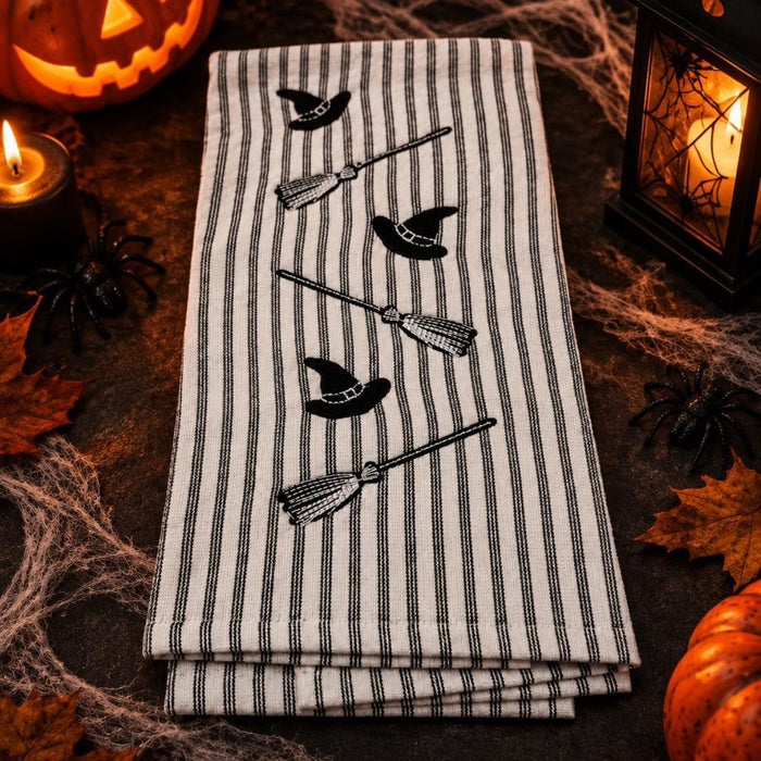 Witchy Embroidered Kitchen Towel