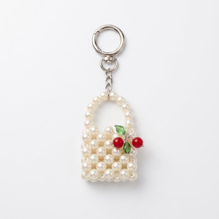 Beaded Mini Bag Charm