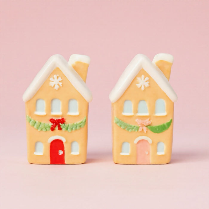 Gingerbread House Coquette Salt & Pepper Shakers