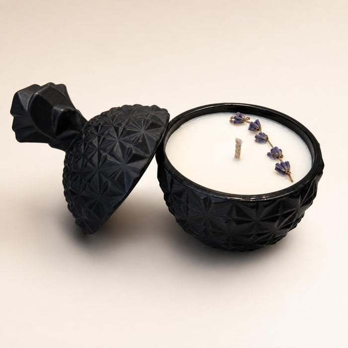 Black Mate Pineapple Candle - Plum