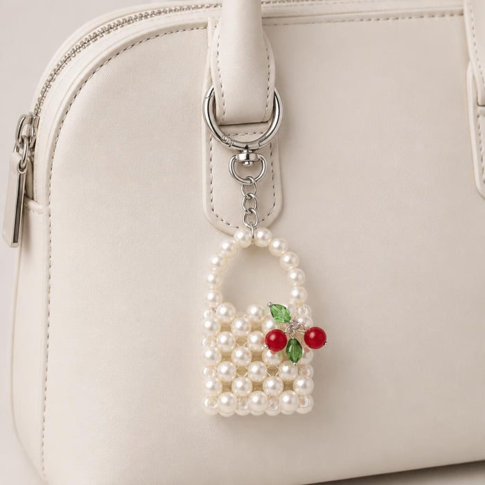 Beaded Mini Bag Charm