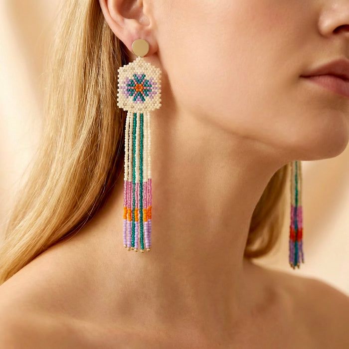 Boucles d'oreilles en perles Miyuki - Dakota