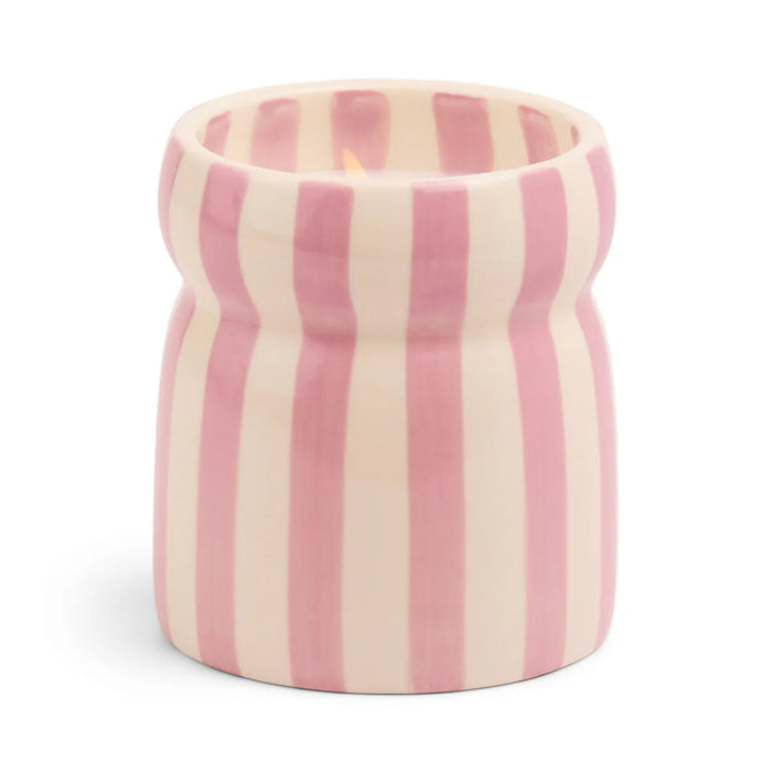 Candle Cabana Lavender Striped - Grecian Sand