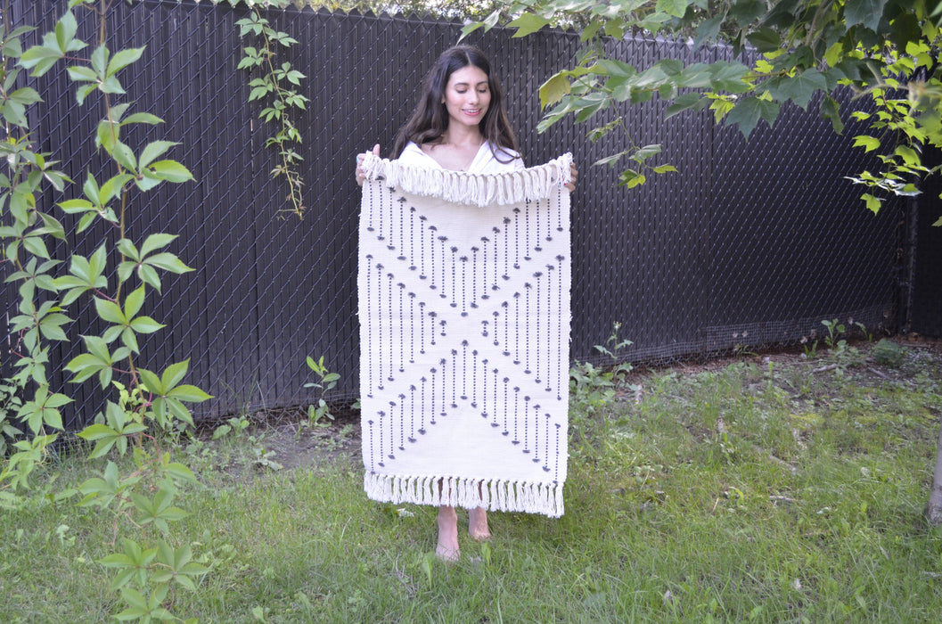 Elvira - Small Handwoven Cotton Rug