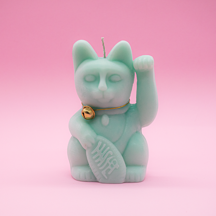 Mint Neko - Lucky Cat Candle