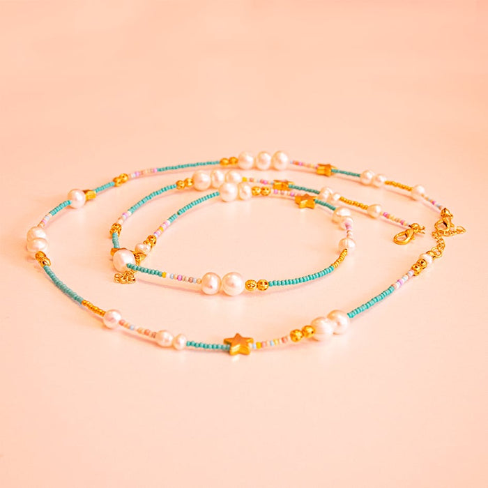 Colorful Beaded Necklace - Starlight