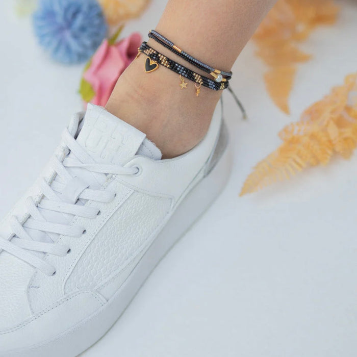 Black Heart Anklet