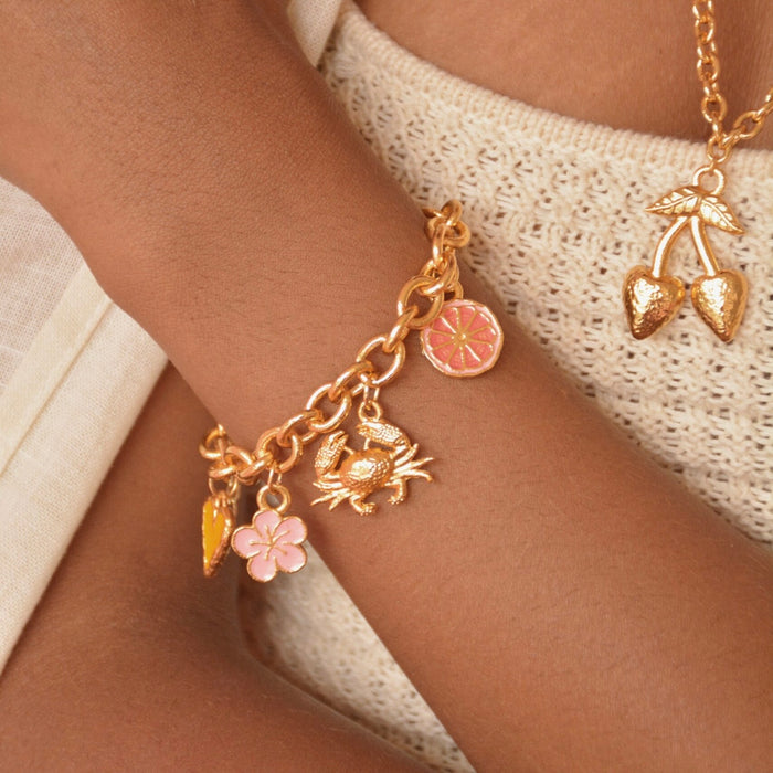 Tropical Vibes Bracelet With Charms