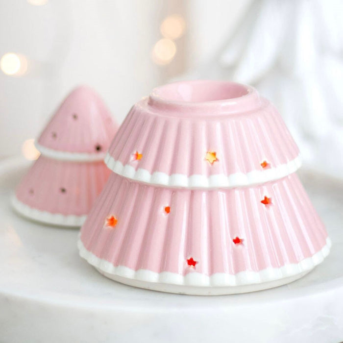 Pink Christmas Tree Oil Burner