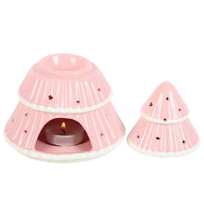 Pink Christmas Tree Oil Burner