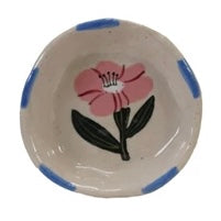 Hand-Painted Stoneware Dish