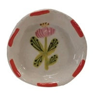 Hand-Painted Stoneware Dish