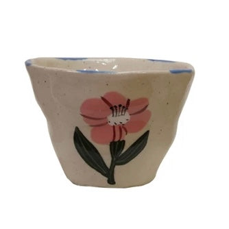 Hand-Painted Stoneware Cup