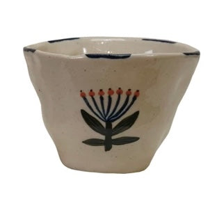 Hand-Painted Stoneware Cup