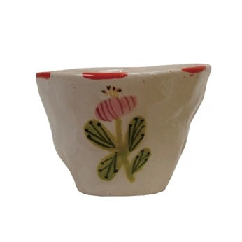 Hand-Painted Stoneware Cup