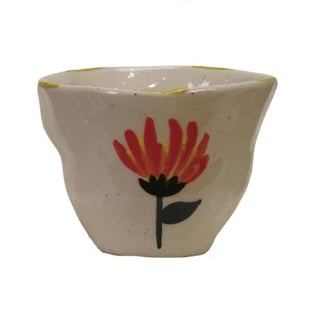 Hand-Painted Stoneware Cup