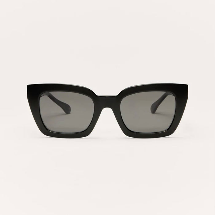 Hideaway Polished Black - Grey Polarized Sunglasses
