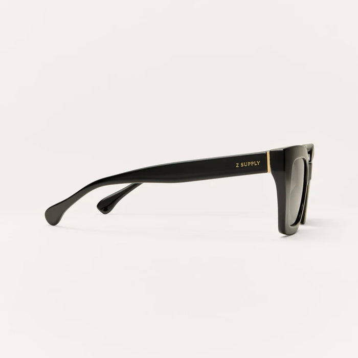 Hideaway Polished Black - Grey Polarized Sunglasses