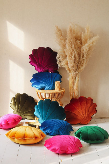 Fucsia Pearl Velvet Shell Pillow