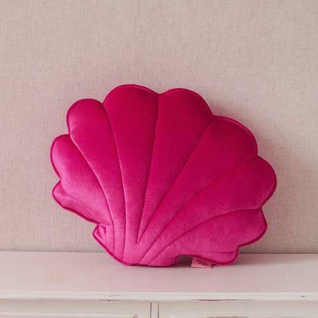 Fucsia Pearl Velvet Shell Pillow