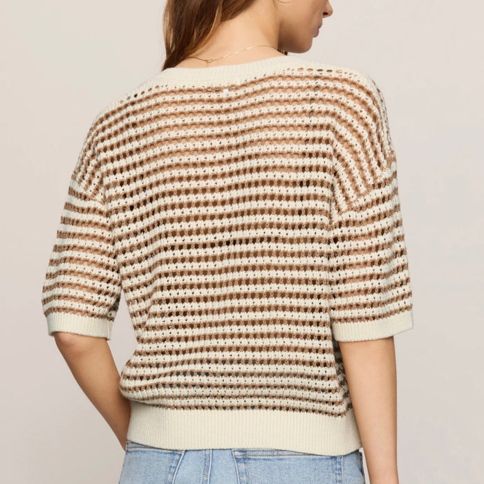 Kylo Striped Crochet Sweater
