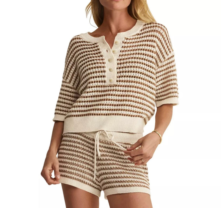 Lyla Striped Crochet Short
