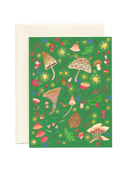 Christmas Card - Mushroom
