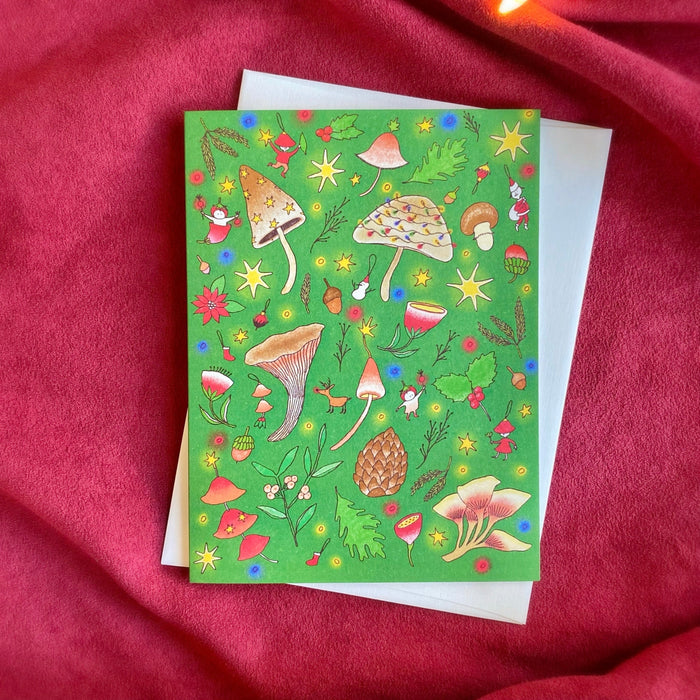 Christmas Card - Mushroom