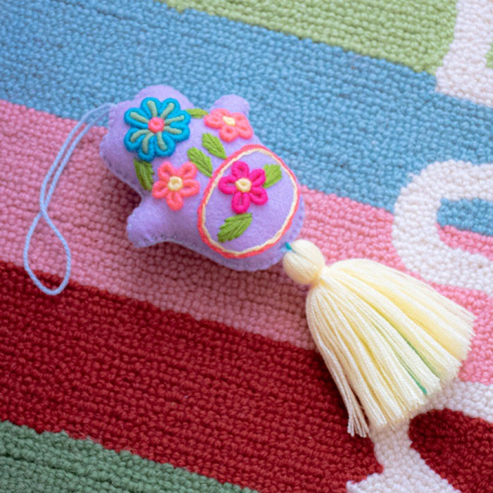 Lilac - Flower Hamsa Tassel