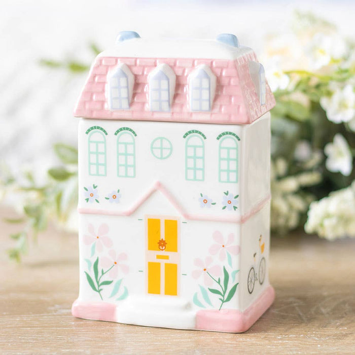 Pastel House Incense Cone Burner and Tealight Holder
