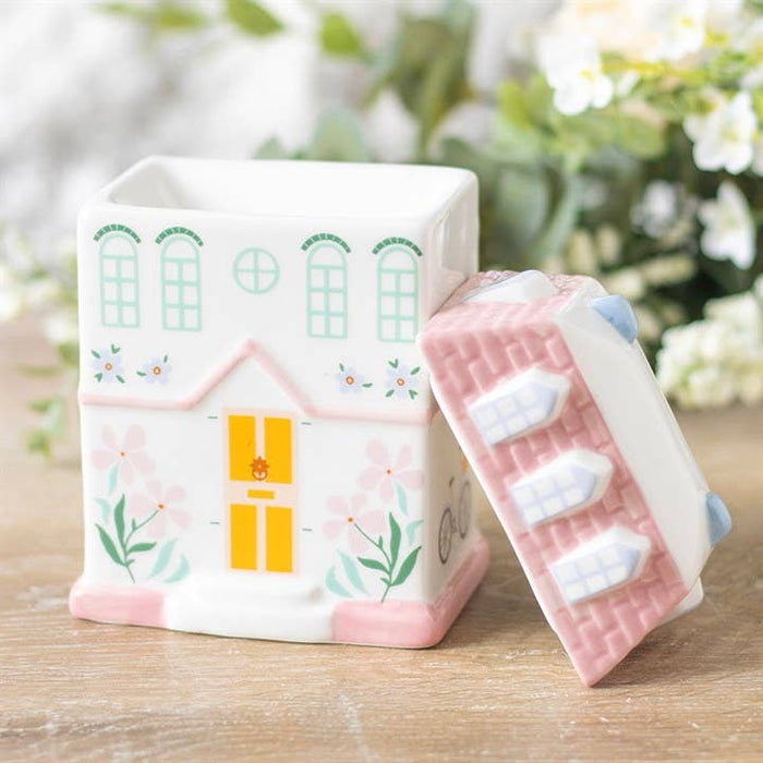 Pastel House Incense Cone Burner and Tealight Holder